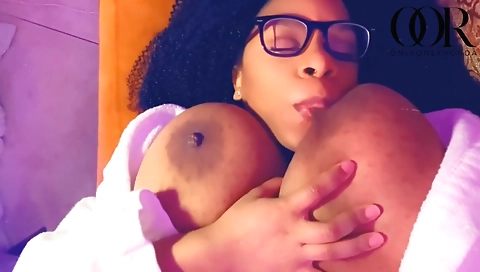 My friend's step mom and liluer in bed