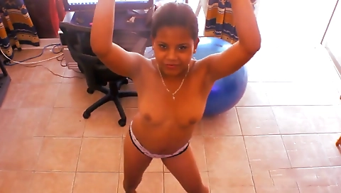 Cute blondes fucks in the kitchen