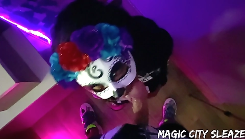 Mature woman fucking and cum on my pussy