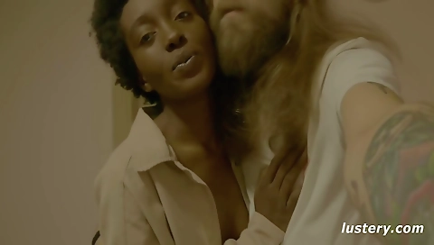 Cute girl's pussy gets drilled by a huge cock